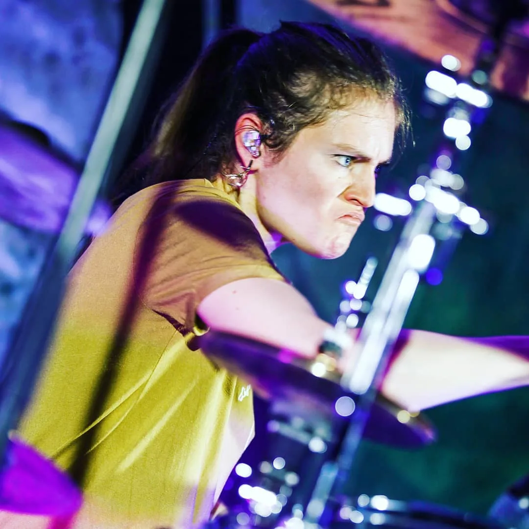 Camille Bigeault, PV Nova drummer, photography by myb777