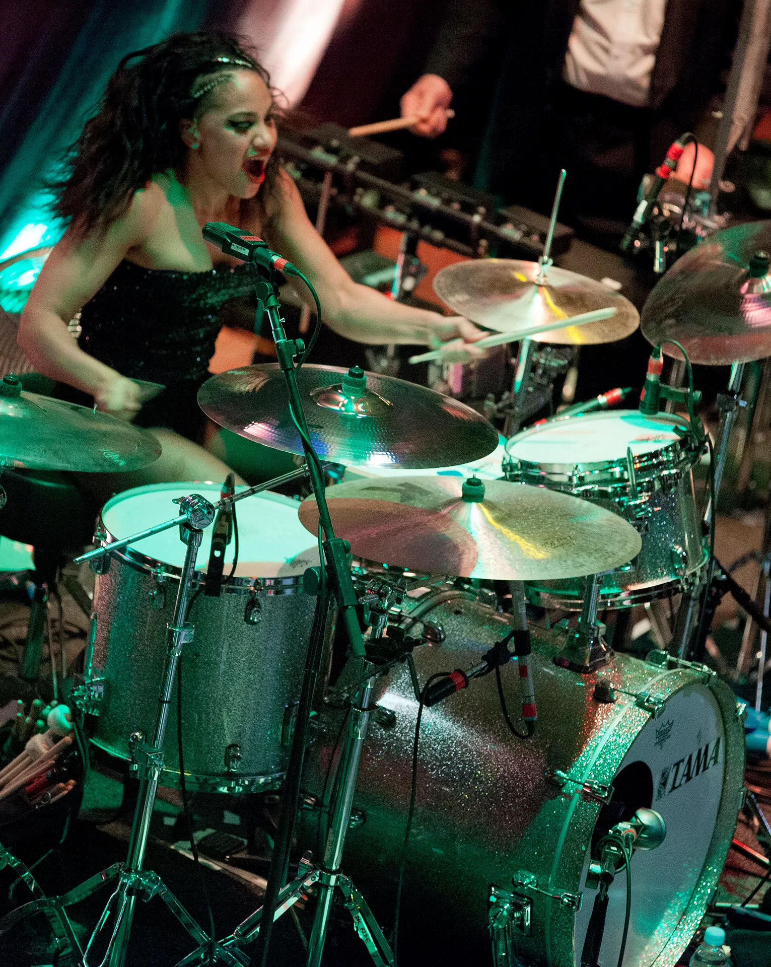 Cherisse Osei, drummer for Simple Minds, Kelly Jones and Mika, photography by myb777