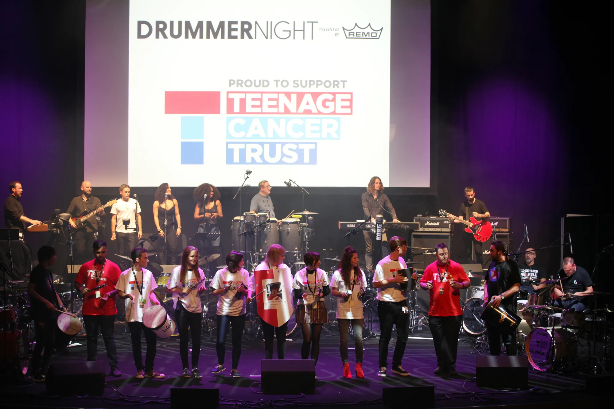 Remo Drummer Night performers, UK Drum Show, photography by myb777